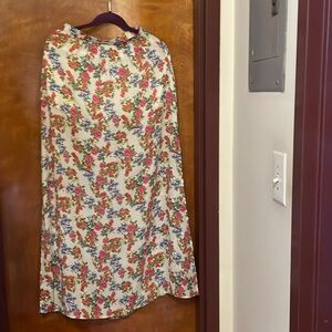 Long Floral Skirt